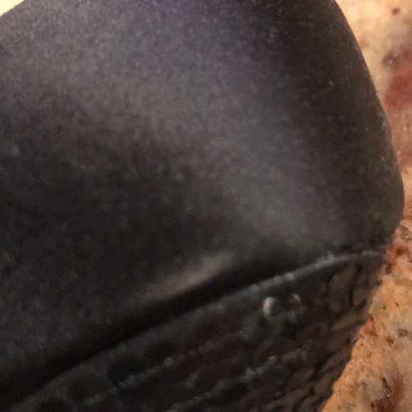 Y2K Bebe satin wedge with sequin covered wedge - Picture 6 of 7